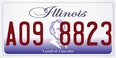 IL license plate A098823