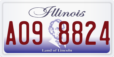 IL license plate A098824