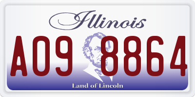 IL license plate A098864