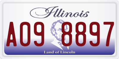 IL license plate A098897
