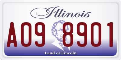 IL license plate A098901