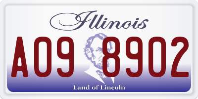 IL license plate A098902