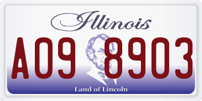 IL license plate A098903