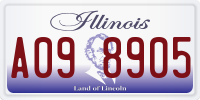 IL license plate A098905
