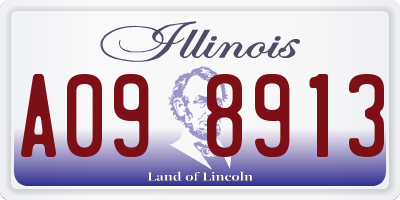 IL license plate A098913
