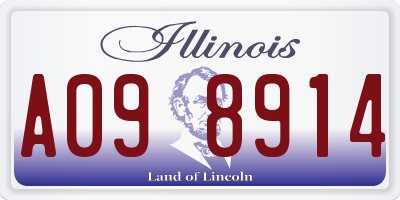 IL license plate A098914