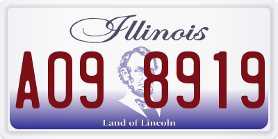 IL license plate A098919