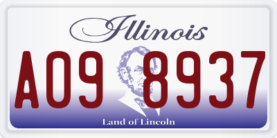IL license plate A098937
