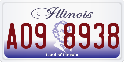 IL license plate A098938