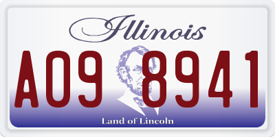 IL license plate A098941