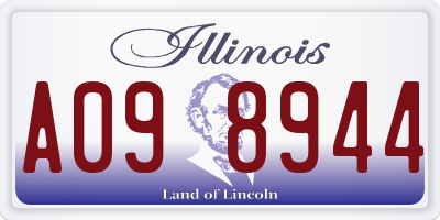 IL license plate A098944
