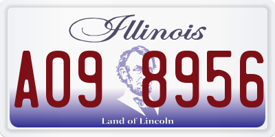 IL license plate A098956