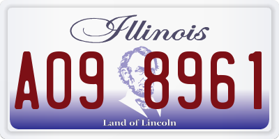 IL license plate A098961
