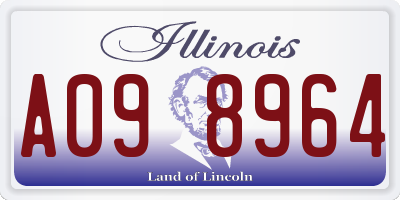 IL license plate A098964