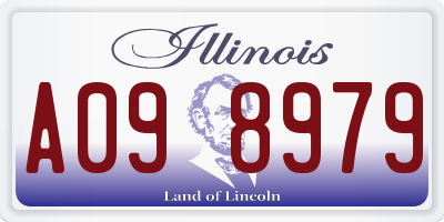 IL license plate A098979
