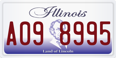 IL license plate A098995