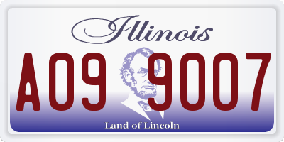 IL license plate A099007