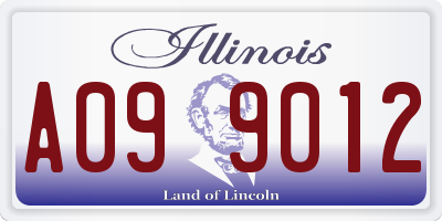 IL license plate A099012