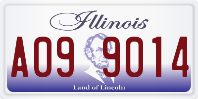 IL license plate A099014