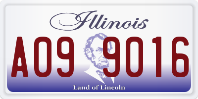 IL license plate A099016