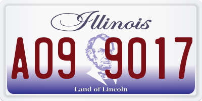 IL license plate A099017