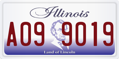 IL license plate A099019