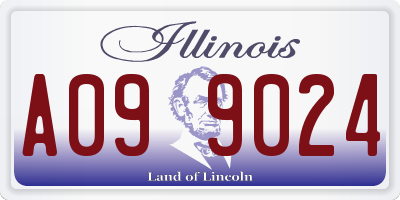 IL license plate A099024