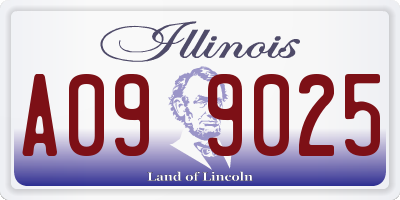 IL license plate A099025