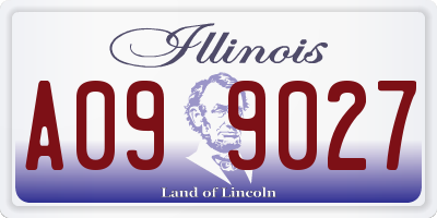 IL license plate A099027