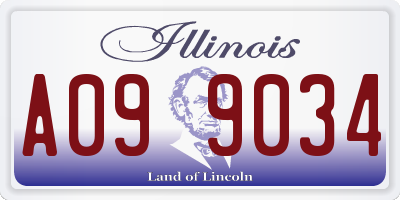 IL license plate A099034