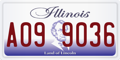 IL license plate A099036