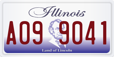 IL license plate A099041