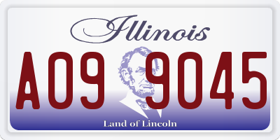 IL license plate A099045