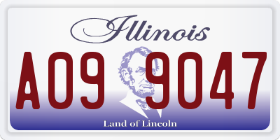IL license plate A099047
