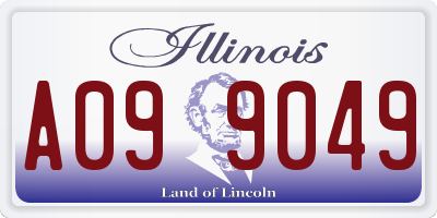 IL license plate A099049