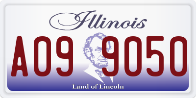 IL license plate A099050