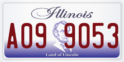 IL license plate A099053