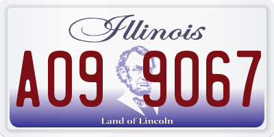 IL license plate A099067