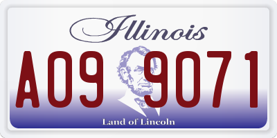 IL license plate A099071