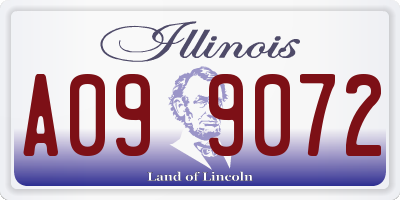 IL license plate A099072