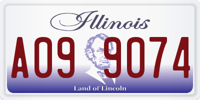 IL license plate A099074