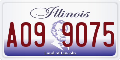 IL license plate A099075