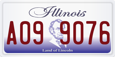IL license plate A099076