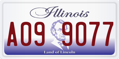 IL license plate A099077