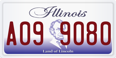 IL license plate A099080