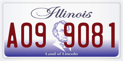 IL license plate A099081