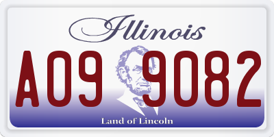 IL license plate A099082