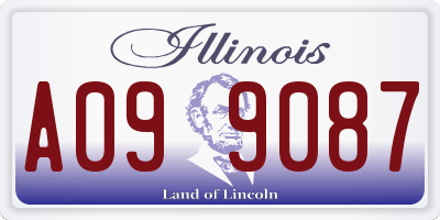 IL license plate A099087