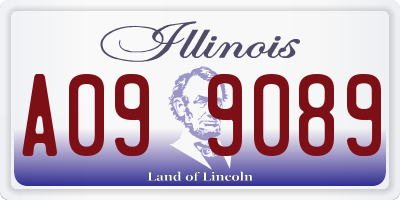 IL license plate A099089