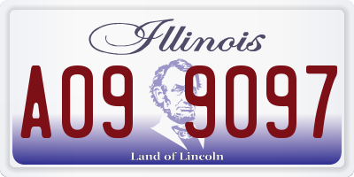 IL license plate A099097